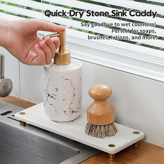 Razborci Instant Dry Sink Caddy Kitchen Sink Organizer, Quick Drying - Image 2