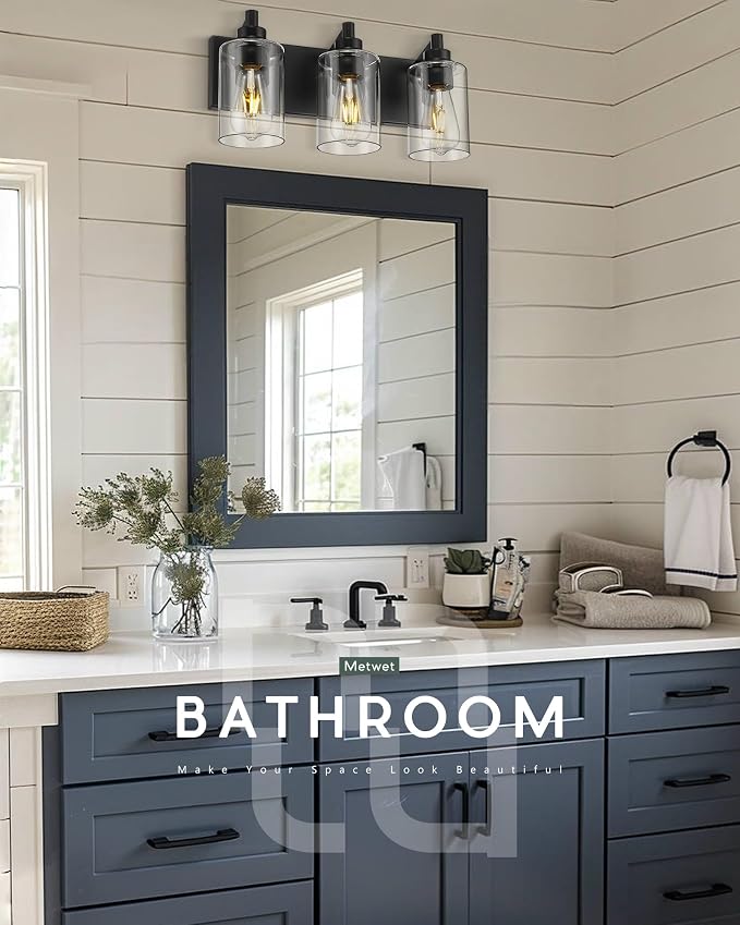 3-Light Bathroom Light Fixtures, Modern Vanity Lighting Fixtures Over Mirror - Image 6