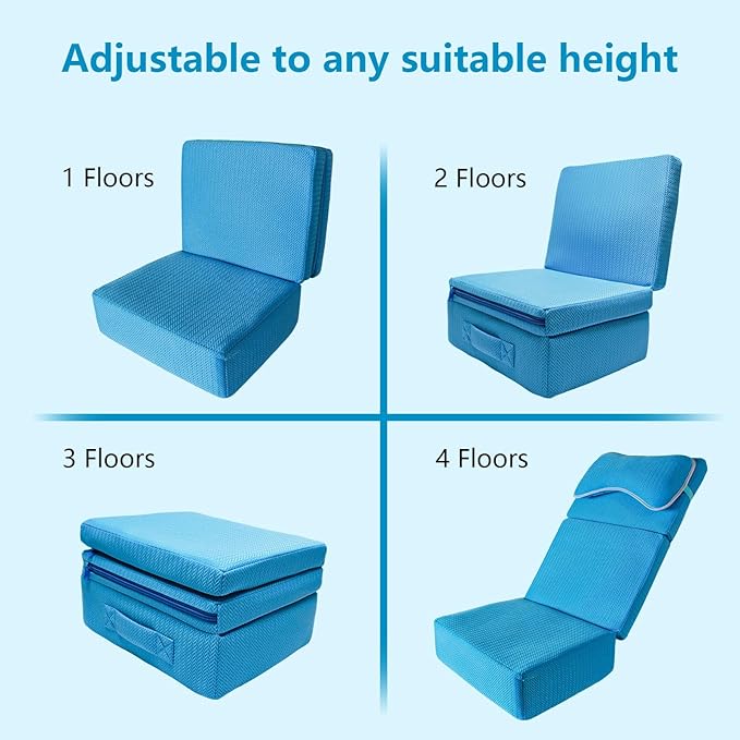 Hot Tub Booster Seat for Adults, Adjustable 3 Heights up to 8.7", Backrest and - Image 5