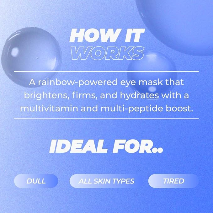 Vitamasques Multivitamin Rainbow Eye Pads 3-Pack - Image 7