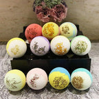 Dried Flower Bath Salt Balls, Lavender Extract Essential Oils, Moisturizing Dry - Image 7