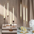 WPONSZU 16 Pack Ivory Taper Candles, 7-8 Hours Burn Time, Smokeless and Dripless - Image 3