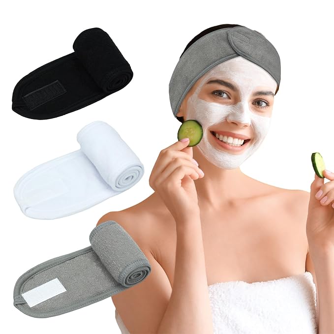 3 Pack Facial Spa Headband for Women by Unknown