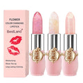 BestLand 3 Pcs/Set Flower Jelly Lipstick Set Temperature Change Moisturizer by Bestland
