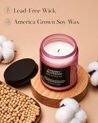M&SENSE Cherry Blossom Scented Candle, 7.05oz Natural Organic Soy Wax, 50 Hours - Image 3