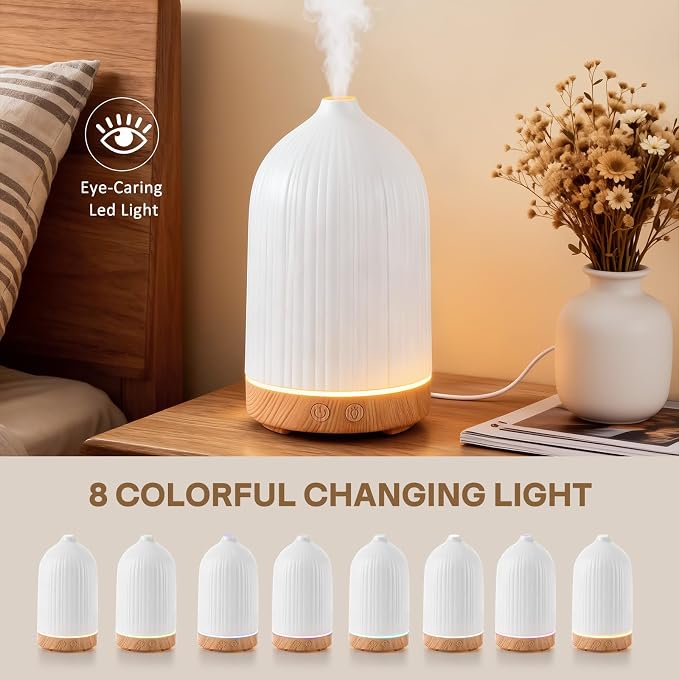 100ML Essential Oil Diffuser, Ultrasonic Cool Mist Aromatherapy Diffuser - Image 2