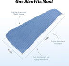 Microfiber Hair Towel Wrap for Women, Soft Lightweight Quick Dry Turban - Image 2