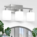 Bathroom Light Fixtures Over Mirror Brushed Nickel, Rustproof 3-Light Bathroom by Dekang