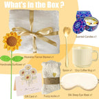 Sunflower Gift Baskets for Women, Self Care Package - Image 4