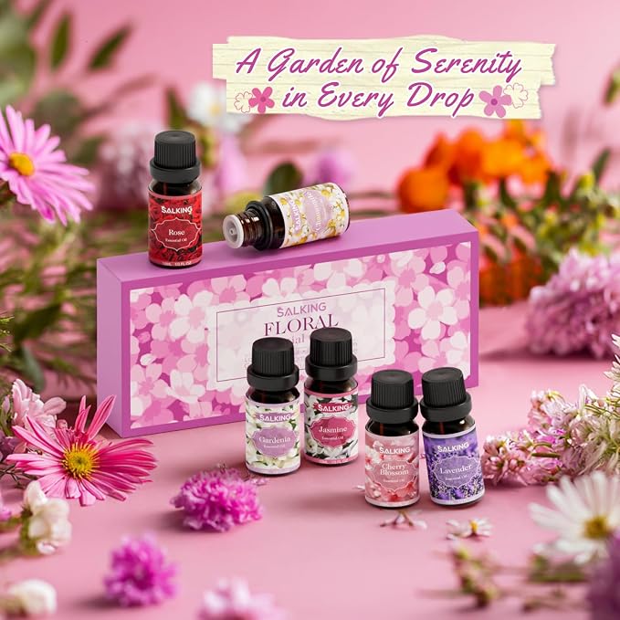 SALKING Floral Essential Oils Set, Premium Pure and Natural Essential Oils - Image 6