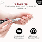 PediLux Pro Professional Manicure Pedicure Kit, Cordless Electric Nail File - Image 2