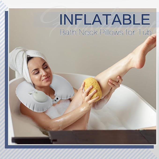 Colingmill 2 Pcs Inflatable Bath Pillows - Image 5