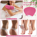 FoldTier 20 Pcs Exfoliating Glove Bulk Summer Exfoliator Mitt Body Scrubber - Image 3