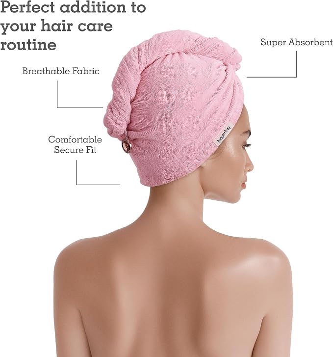Brook + Bay Microfiber Hair Towel Wrap - Image 4