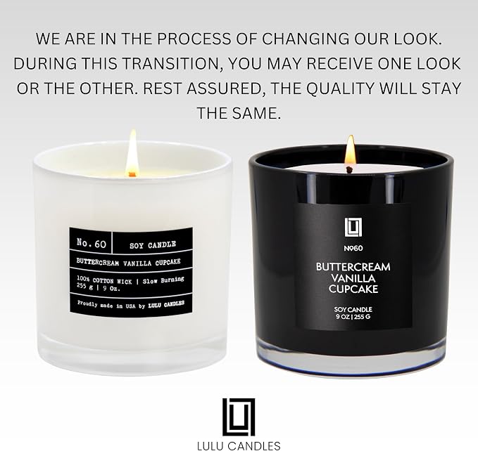 Lulu Candles | Buttercream Vanilla Cupcake | Luxury Scented Soy Jar Candle | - Image 2