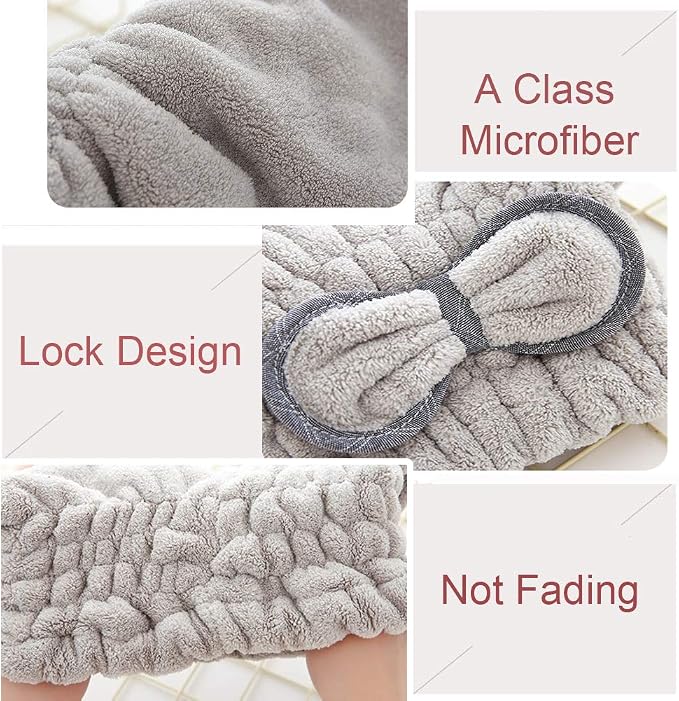 Jseng Microfiber Hair Drying Towel Cap, Extrame Soft & Ultra Absorbent - Image 4