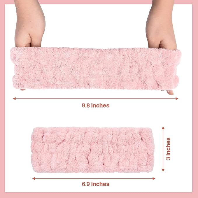 Chuangdi 3 Pieces Terry Cloth Elastic Headbands - Image 2