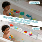 Bathtub Splash Guard for Kids, 2.6 FT Silicone Bathtub Play Shelf - Image 6