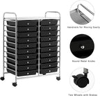 Giantex 20 Drawer Rolling Storage Cart Tools Scrapbook Paper Office School - Image 6
