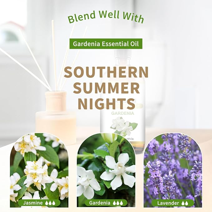 EUQEE 118ml Gardenia Essential Oil, Pure & Premium Grade Aromatherapy Oil Great - Image 8