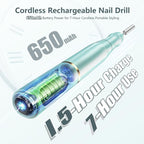 TUOBEO Cordless Nail Drill Electric Rechargeable File Kit, Professional Efile - Image 2