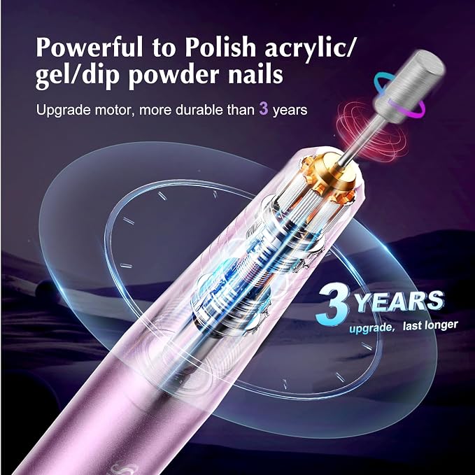 COSLUS C40 Electric Nail Drill File Professional: - Image 5