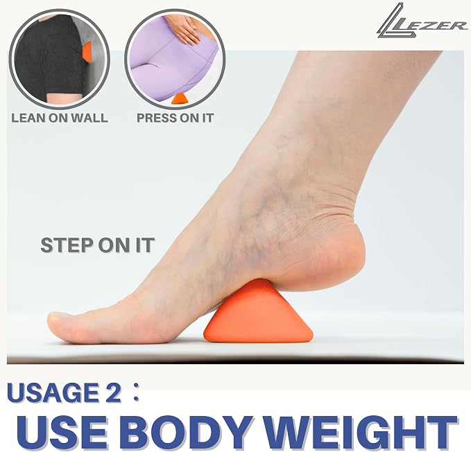 LEZER Large Trigger Massage Point, Manual Massage Ball, Hip Hook, Muscle Knot - Image 5