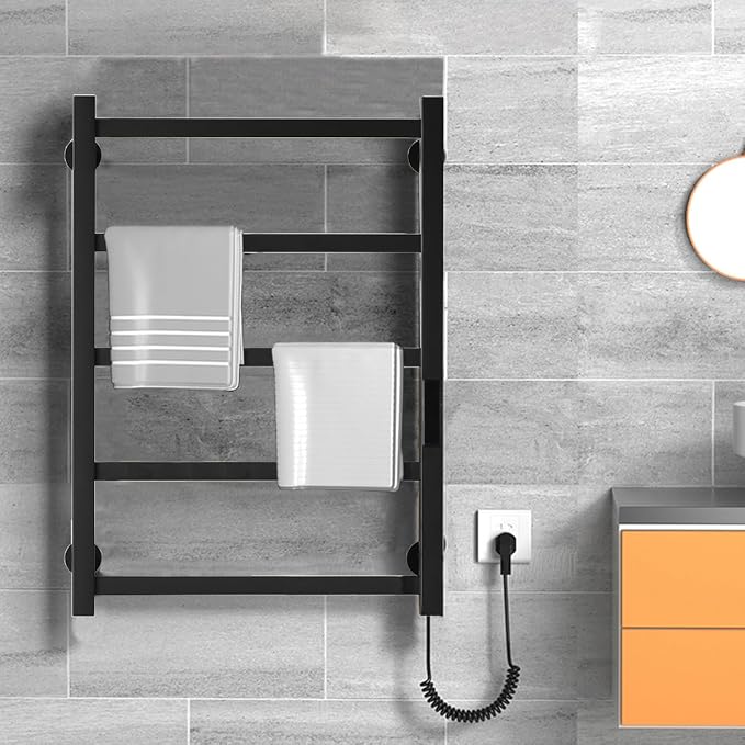 Towel Warmer Black Heated Towel Rack - Image 2