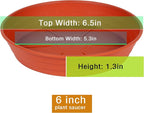 Plant Saucer 6 Inch 4 Pack 6 8 10 12 14 16 18 20 25, Plastic Plant Trays - Image 2