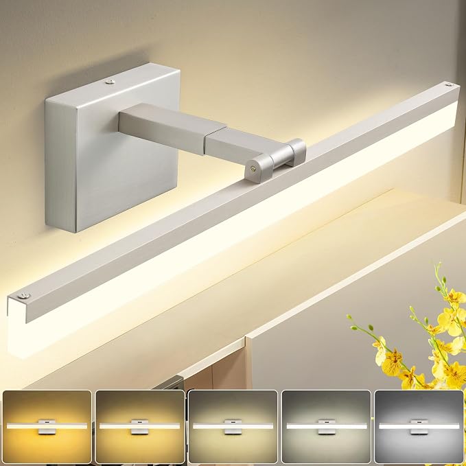 SOLFART Vanity Lights for Bathroom Retractable: 48 Inch 5CCT Brushed Nickel Led - Image 4