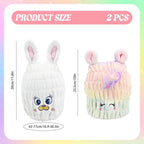 2 PCS Microfiber Hair Towel Wrap - Image 2