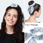 Women Working Cap with Buttons Bouffant Hat Autumn Leaves Nurse Scrub Caps Long - Image 5