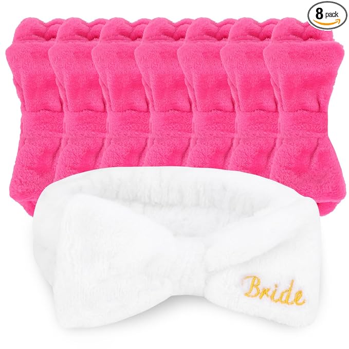 CIEHER Spa Headband, Bride & Bridesmaid Gifts, Skincare Makeup Face Wash by CIEHER