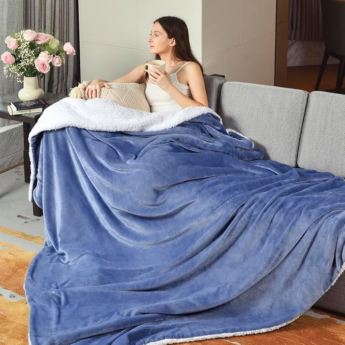 KAWAHOME Sherpa Fleece Throw Blanket - Image 7