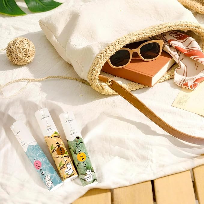 Travel Size Toilet Spray, Bathroom Odor Eliminator, 3 Pack, 1 fl oz Each - Image 2