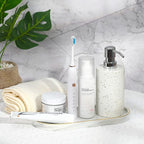 Luxspire Bathroom Vanity Tray, Marble Ceramic Dresser Jewelry Dish - Image 5