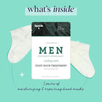 Spa Life Men's Cooling Mint Foot Repair Balm and Moisturizing Socks Set - Image 2