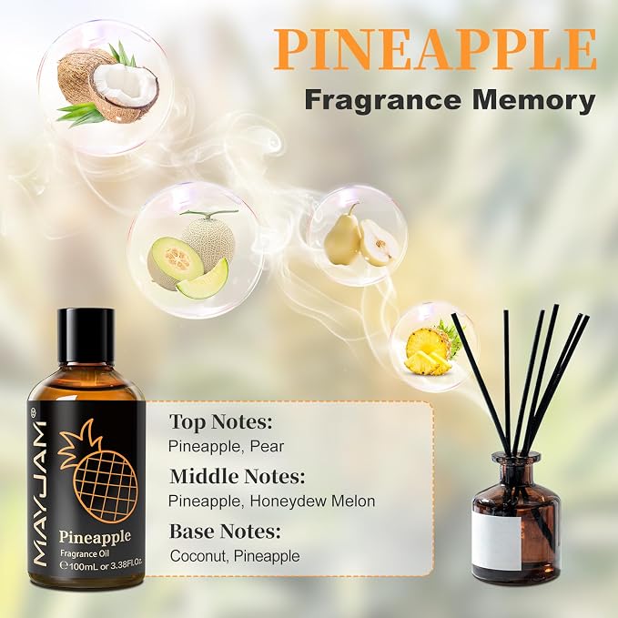 MAYJAM 100ML/3.38FL.OZ Pineapple Fragrance Oils - Image 4