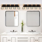 FadimiKoo 5-Light Farmhouse Wood Wall Sconces Lighting, Rustic Bathroom Wall - Image 6