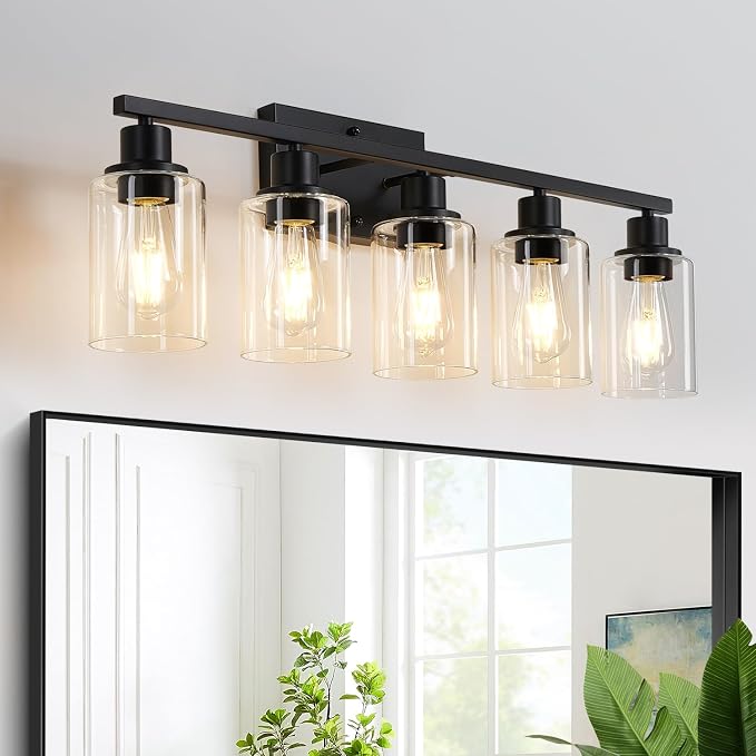 MOKATNG 5-Light Bathroom Light Fixtures, Vanity Light by Bathroomlightfixtures