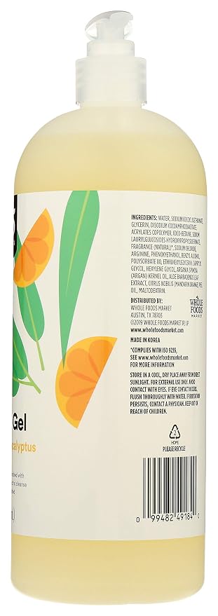 365 by Whole Foods Market, Foaming Shower Gel, Satsuma & Eucalyptus, 32 Fl Oz - Image 4
