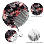 2 PCS Shower Cap Waterproof Double Layer Elastic Adjustable Reusable Hair Bath - Image 3
