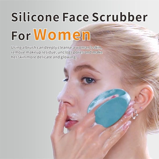 Silicone Face Scrubber, Face Scrubber, Facial Washing Brush - Image 3