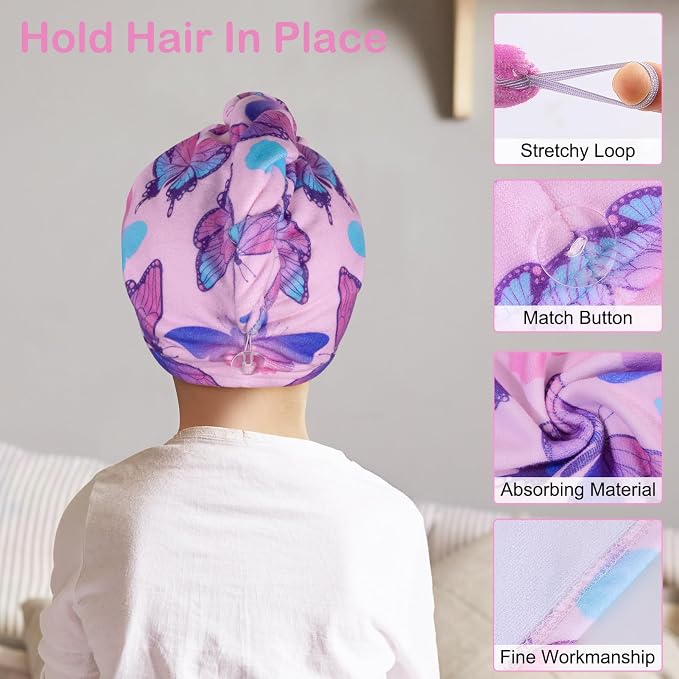 Basumee Microfiber Hair Towel Wrap - Image 3