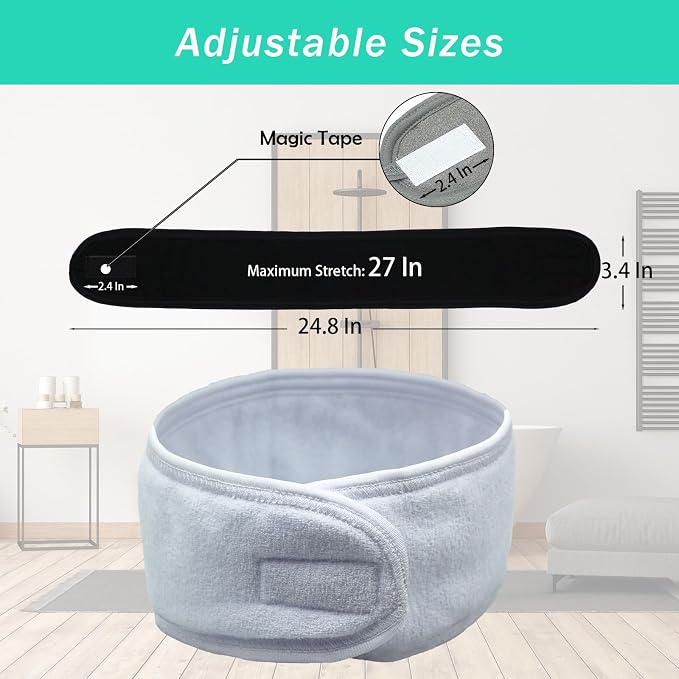 3 Pack Facial Spa Headband for Women - Image 6