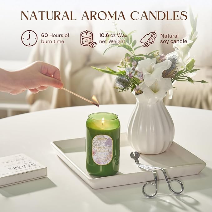 M&SENSE Strong Green Soy Scented Candle - Image 2