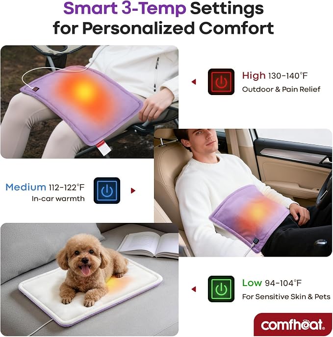 USB Plug-in Heating Pad for Travel Warmth Outdoors, Non-Rechargeable Small - Image 3