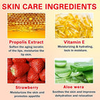 4 PCS Honey Lip Mask, Strawberry & Watermelon & Apple Lime Lip Sleeping Mask - Image 6