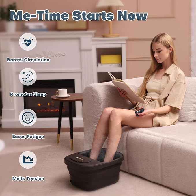 Collapsible Foot Bath, Foot Spa Bath Massager - Image 2