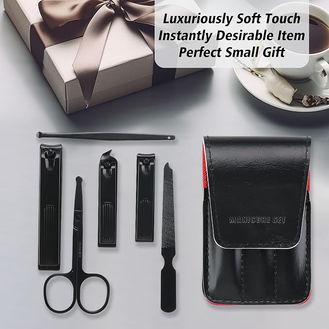 Cool Manicure Set for Men, Nail Clipper Grooming Kit for Teen Boy, Small Gift - Image 6